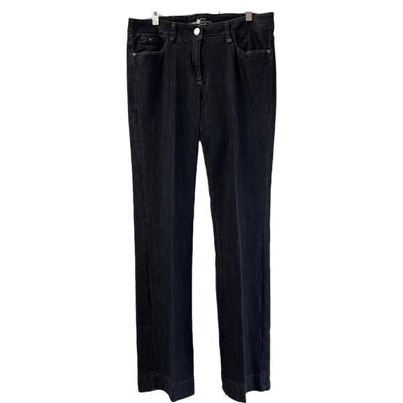 Luisa Cerano⎮Bootcut Jeans⎮Black Stretch⎮Size 8⎮Like-New - Picture 4 of 17